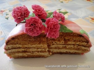 Торт " Медовик"  (жидкое тесто)