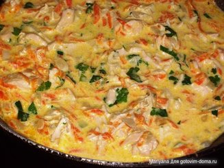 Курочка в сырном соусе