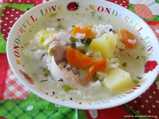 Чорба с рисом и овощами