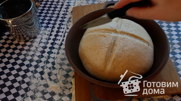 Хлеб без замеса фото к рецепту 3