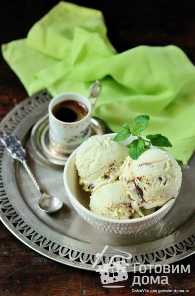 Мятное мороженое с шоколадом фото к рецепту 9