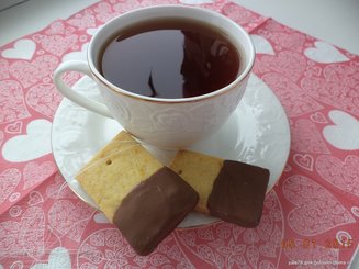 Ванильное песочное печенье с цедрой апельсина