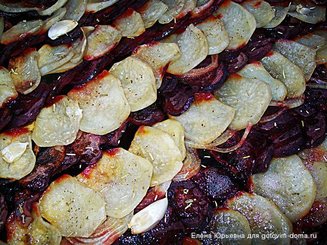 Гарнир из картофеля и свеклы