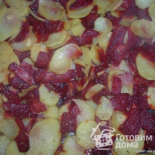 Гарнир из картофеля и свеклы