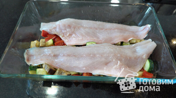 Сибас с овощами в духовке с французским соусом вьерж фото к рецепту 4