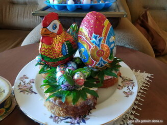 Глазурь для куличей на желатине (без яиц)