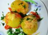 Картофель фаршированный рыбой