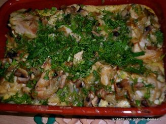 Курица в яично-луковой корочке