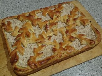 Творожный пирог с яблоками