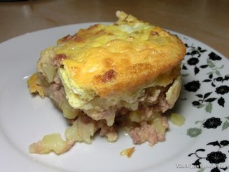Запеканка из фарша и картофеля