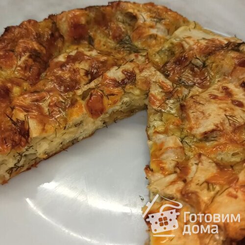 Пирог из лаваша с сыром