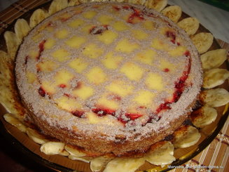 Сметанно-ягодный пирог