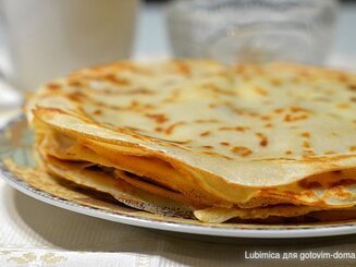 Заварные блины на кефире