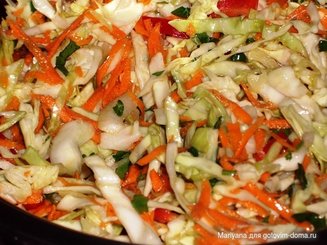 Салат с капустой "Пестренький"