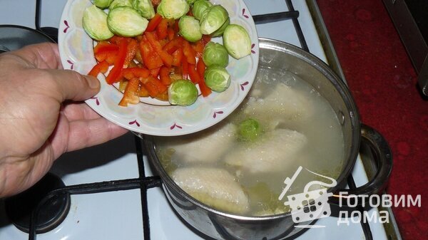 Овощной суп с курицей фото к рецепту 7