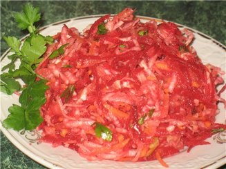Салат из сырых овощей