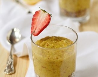 Porridge Dessert - Овсянка-десерт с изюмом и орехами
