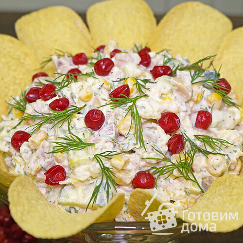 Салат из копченой курицы на праздник