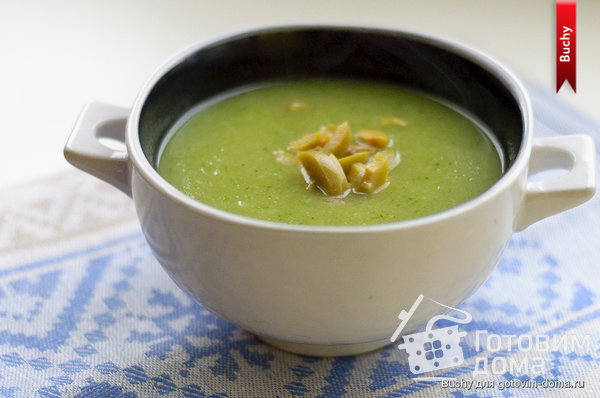 Суп из брокколи с оливками и базиликом фото к рецепту 1