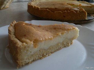 А-ля "Чизкейк" с желе из красной смородины