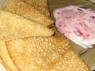 Заварные блины на кефире