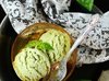 Мороженое с базиликом