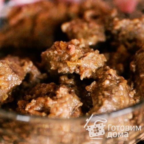 Говяжья печень с грибным соусом