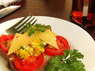 Smørrebrød - Бутерброд с яйцом и сыром