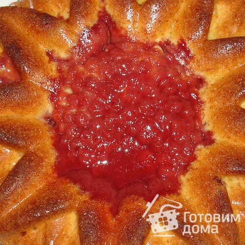 Пирог с вишней легкий и воздушный