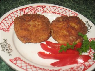 Мясные биточки с кабачками и сыром