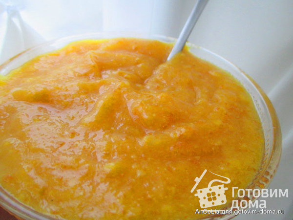 Апельсиновый мармелад + Рулет с апельсиновым мармеладом и взбитыми сливками фото к рецепту 2
