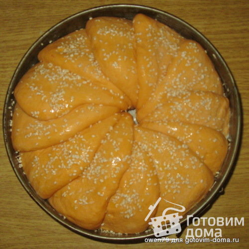 Томатный хлеб с кунжутом. фото к рецепту 7