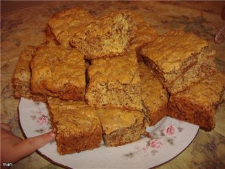 Тыквенные квадратики с шоколадом