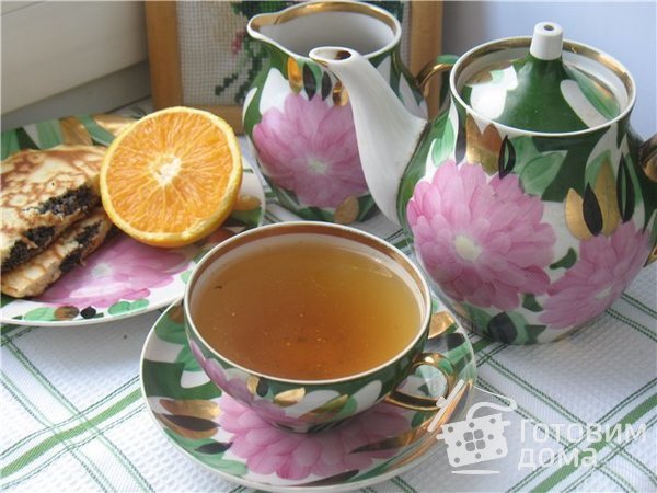 Чай с апельсином и мятой  «Зимний» фото к рецепту 3