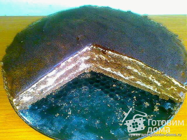 Шоколадный песочный торт фото к рецепту 10