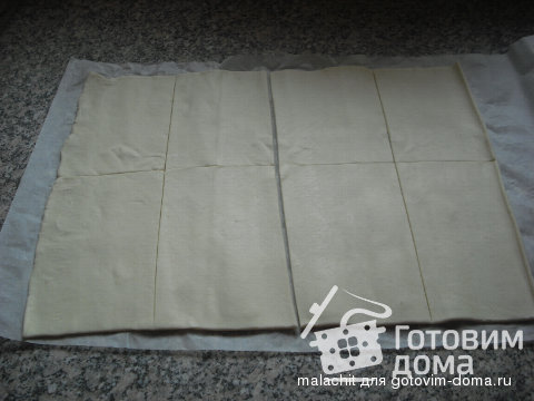 Пирожное  из слоенного теста фото к рецепту 2