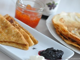 Заварные блины на йогурте