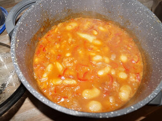 Sopa de tomate com feijão -томатный суп с фасолью