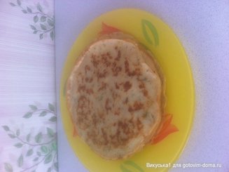 Сырные блины с укропом