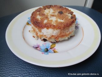 Пудинг из риса с яблоками