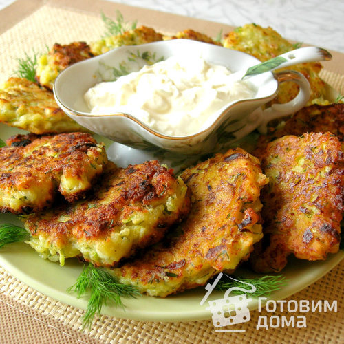 Соленые сырники с кабачком и укропом - Вкусный летний завтрак!