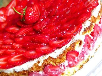 Пирожные с клубникой