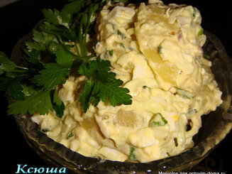 Баварский картофелъный салат с огурцом