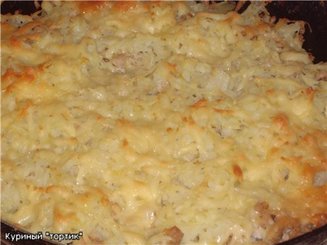 Куриный "тортик" (запеканка)