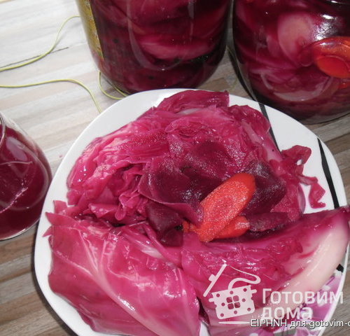 Рецепт пурпурной капусты со свеклой по-корейски