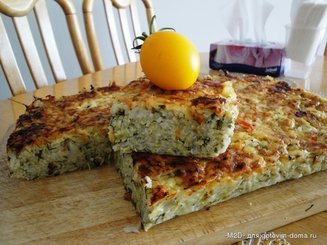 Рисово-кабачковая запеканка