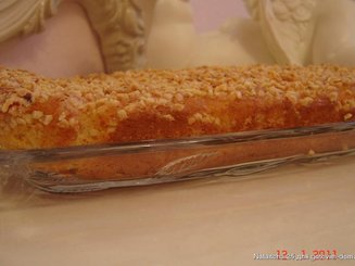 Кекс на кефире с орехами