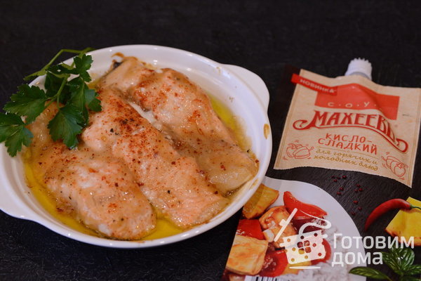Красная рыба в кисло-сладком соусе от Махеев фото к рецепту 3
