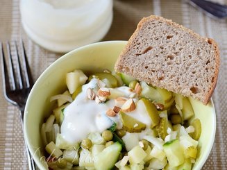 Постный хрустящий оливье