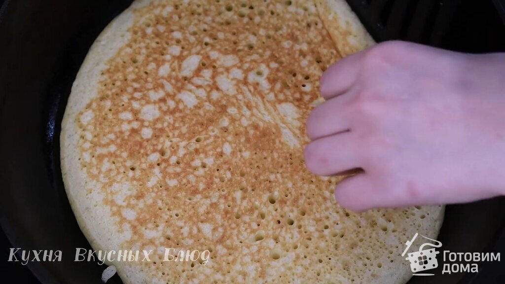 Блины толстые на сметане с яйцами